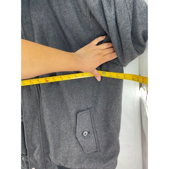 Merona Mens Wool & Polyester Winter Jacket XXL With Faux Fur Collar - Picture 8 of 9